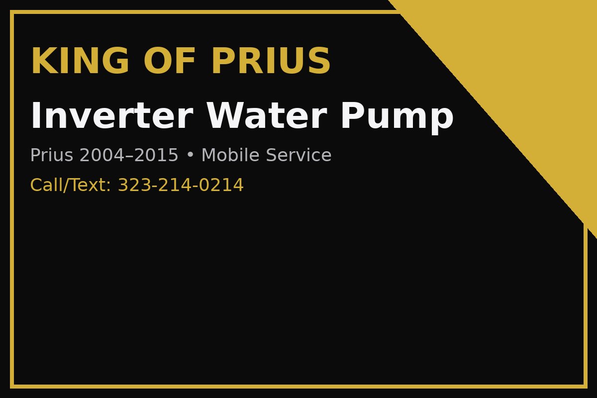 Inverter Water Pump Replacement